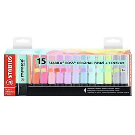 Set bút dạ quang STABILO BOSS ORIGINAL - 23 cây