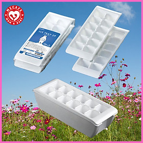 Combo 3 khay làm đá 12 viên (không nắp) kèm 1 khay đựng đá tặng 2 zipper 10x15cm