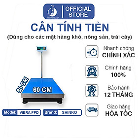Cân Điện Tử Tính Tiền Vibra FPD - Mặt Bàn Cân 600X800MM