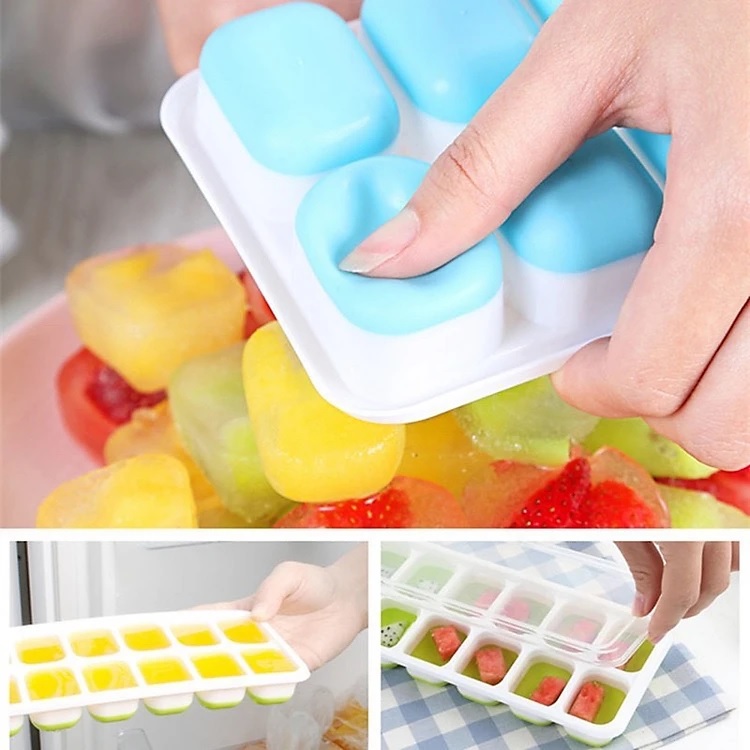 Khay Làm Đá Viên Dễ Dàng Lấy Đá, An Toàn Tiện Lợi Chính Hãng TOKDODO