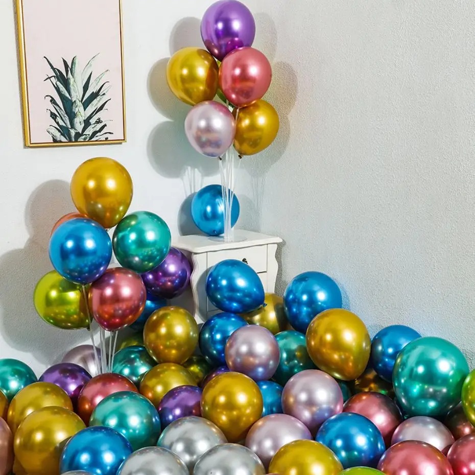 Bóng bay Chrome -Siêu Nhũ -Gấu- ShuaiAn Chính hãng 10 "/12" siêu đẹp 50 quả/ túi ( Đã qua kiểm định )