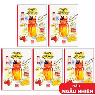 Combo 5 Vở Cocktail - Kẻ Ngang 80 Trang ĐL 70g/m2 - Hồng Hà (Mẫu Màu Giao Ngẫu Nhiên)
