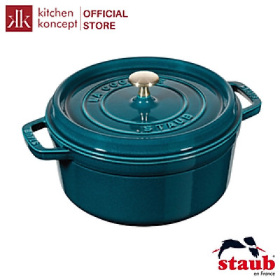 Staub - Nồi tròn màu xanh ngọc - 26cm (5.2L) (B)