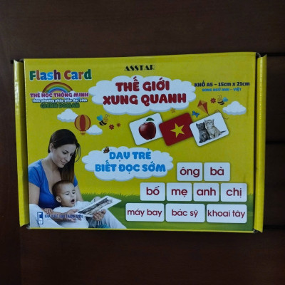 Thẻ Học Thông Minh Cho Bé, Bộ 100 Thẻ Flashcard Về Thế Giới Xung Quanh Với 14 Chủ Đề