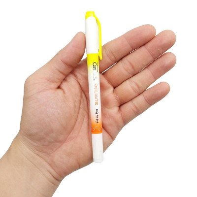 Bút Dạ Quang 2 Đầu Mực Neon Campus DHL-NE-YRA - Vàng, Cam