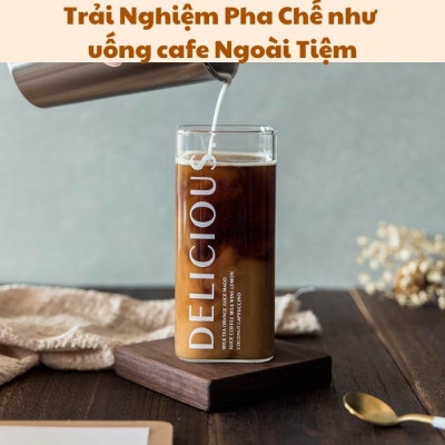 Ly thủy tinh vuông chịu nhiệt 400ML Cốc thủy tinh uống sinh tố sang chảnh cao cấp phong cách Vintage dễ thương