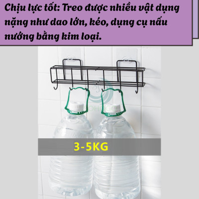 Giá treo dao kéo và dụng cụ nhà bếp dán tường không khoan- Kệ treo đồ nhà bếp đa năng chống rỉ sét - Kệ dán tường treo dao muỗng tiện lợi- Giá đỡ dụng cụ bếp bằng kim loại sơn tĩnh điện- Kệ nhà bếp treo tường chịu lực cao