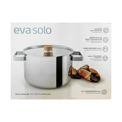 Nồi 4.0L, dòng bếp Bắc Âu. Nhãn Eva Solo Đan Mạch