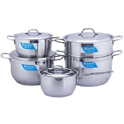 Bộ 5 nồi xửng inox Rainy-RN09T - Hàng Chính Hãng