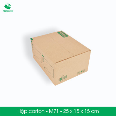 M71 - 25x15x15 cm - 20 Thùng hộp carton