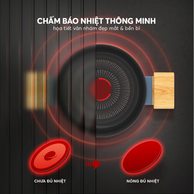 Nồi chống dính vân gỗ Elmich Nature EL-5206MG