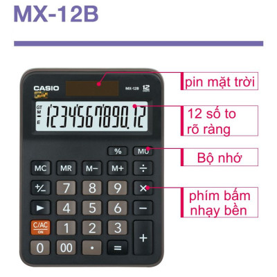 Máy Tính Để Bàn Casio MX-12B