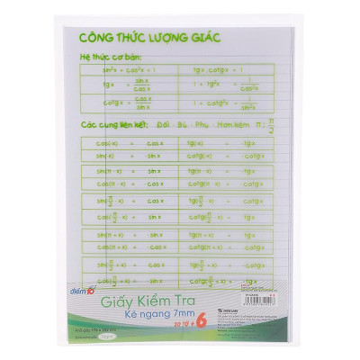 Giấy Kiểm Tra Thiên Long TP-GKT 05 Kẻ Ngang