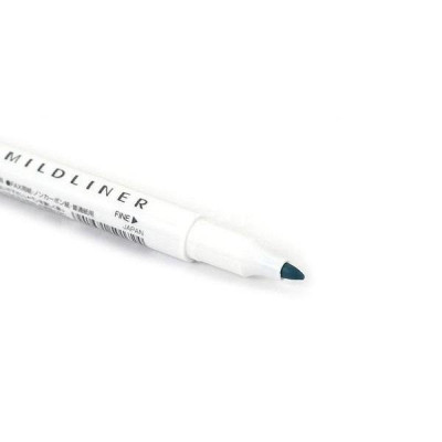 Viết Lông Dầu Dạ Quang Zebra Mildliner-MSB Fine Bold Mild Smoked Blue