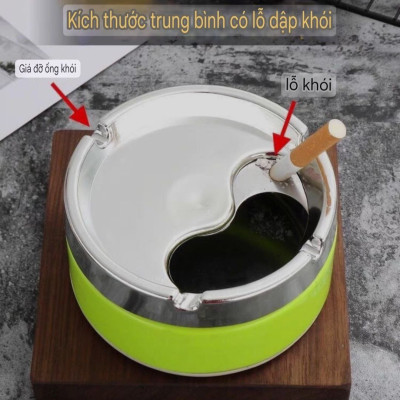 Gạt tàn nắp xoay - gạt tàn xoay chắn bụi dễ sử dụng