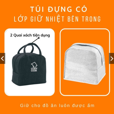 Bộ Hộp Đựng Cơm Thủy Tinh Chịu Nhiệt COBA