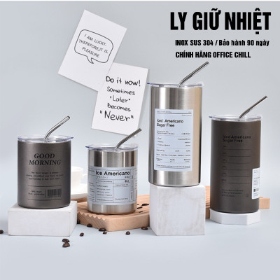 Ly Giữ Nhiệt 8 Tiếng Inox 304 5 Lớp, Cốc Giữ Nhiệt Iced Americano Cao Cấp Bán Chạy Bảo Hành 90 Ngày Tại Office Chill