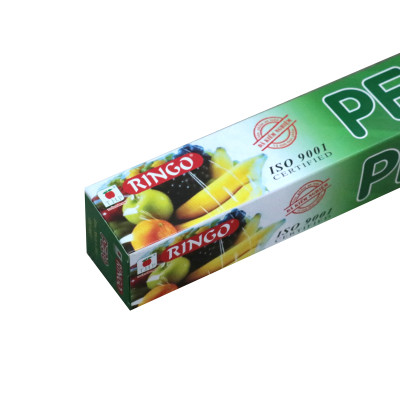 Màng bọc thực phẩm PE Ringo, An toàn, Dùng được trong tủ lạnh, lò vi sóng, có lưỡi cắt dạng trượt