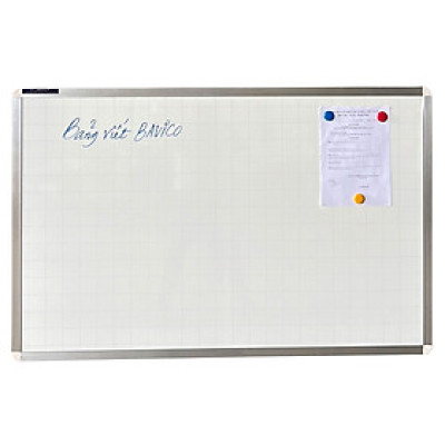 Bảng từ trắng viết bút lông treo tường Bavico KT 80x120cm