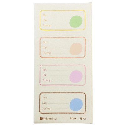 Bộ 28 Nhãn Vở A Cấp III - Linh Lan