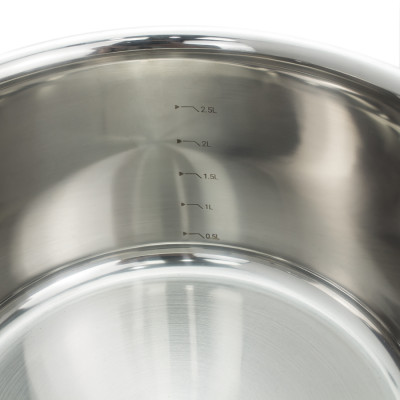 Nồi Inox 3 lớp đúc liền khối Kalpen Kazler 18cm dung tích 2.5L hàng Đức - Hàng chính hãng