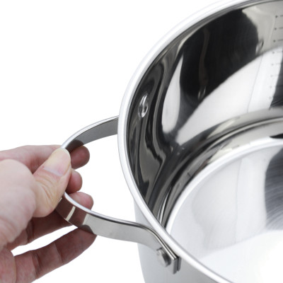 Nồi inox 304 cao cấp 5 đáy Kalpen Lermat size 20cm - Hàng chính hãng