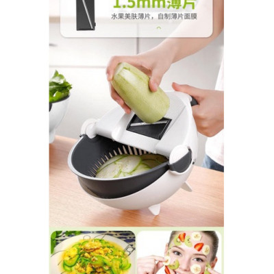 Rổ bào rau củ quả 9 trong 1 thông minh - dụng cụ chế biến thực phẩm cắt thái bào sợi đa năng GD149-Ro901