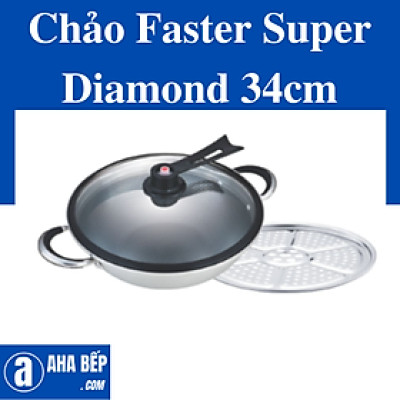 Chảo Faster SUPER DIAMOND 34CM. Hàng Chính Hãng