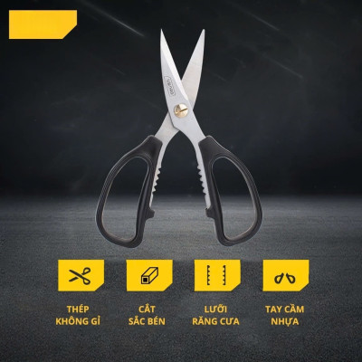 COMBO 2 Kéo Nhà Bếp Cắt Gà, Mổ Cá Đa Năng Thép Không Gỉ