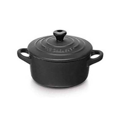 Nồi Gốm LeCreuset Mini Cocotte 10cm – 0,2L Black hàng chính hãng