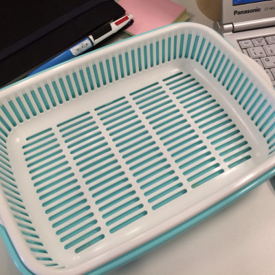 Bộ khay đựng rau củ 2 lớp Nakaya - Nội địa Nhật Bản (Giao màu ngẫu nhiên)