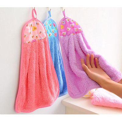 Set 6 Khăn Lau Tay Có Móc Treo Dùng Cho Nhà Bếp Đa Năng Tiện Dụng Chất Liệu Cao Cấp Thấm Hút Tốt