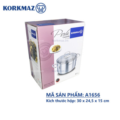 Nồi inox 18/10 Korkmaz Perla 4 lít - 22x11 cm