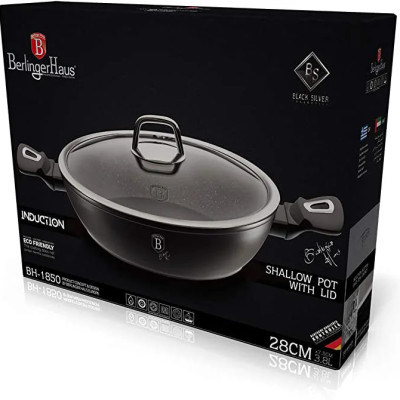 Nồi chảo có nắp 2 quai cầm Berlinger Haus BH/1850 28cm Hàng chính hãng
