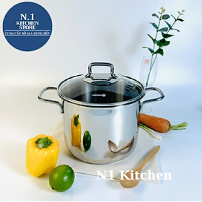 Nồi inox cao cấp Korkmaz Perla thân cao Thổ Nhĩ Kỳ - Bảo hành 4 năm - Hàng Chính Hãng