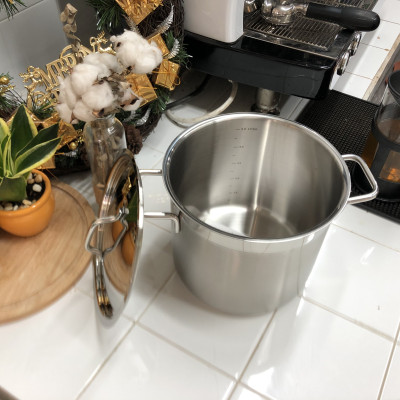 Nồi Inox 304 Đáy 3 Lớp Cao Cấp Hiệu Berndorf Sandrik - High Casserole With Lid