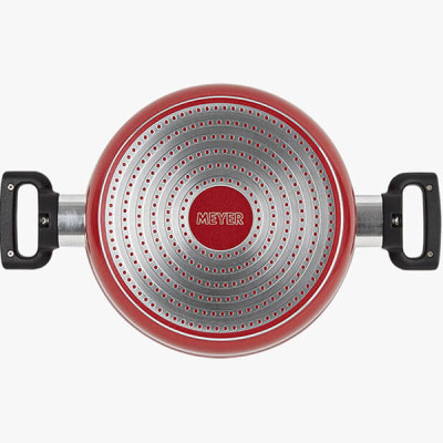 Nồi Chống Dính Forge Red Có Nắp Meyer 20cm - Thương Hiệu Mỹ, SX Thái Lan | Meyer Forge Red Saucepot 20cm