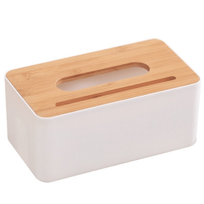 Hộp Đựng Khăn Giấy Nắp Gỗ Sang Trọng