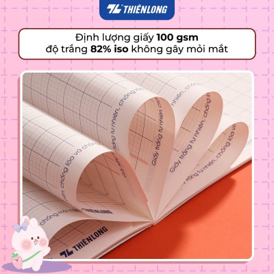 Combo 10 Tập học sinh 48 trang 5 ô ly vuông 2.5mm chấm kẻ 2/3 100gsm NB-116 Thiên Long - Mẫu ngẫu nhiên