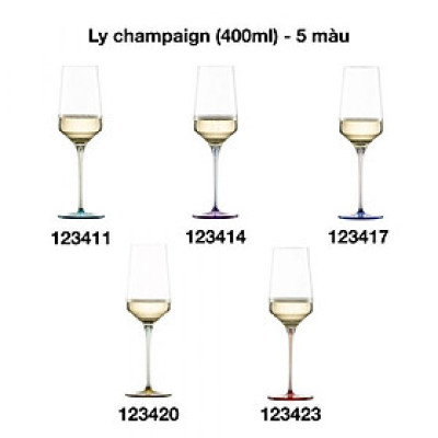 Ly Rượu Champagne Pha Lê Zwiesel Ink 24.9cm 400ml Hàng chính hãng