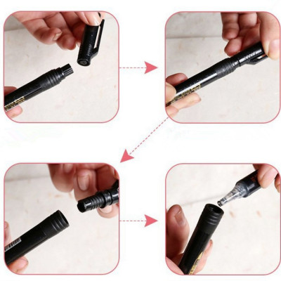 Hộp 12 cái Bút dạ lông mực đen Baoke viết thư pháp học luyện chữ Hàn, Trung, Kanji Các nét Chọn phân loại 