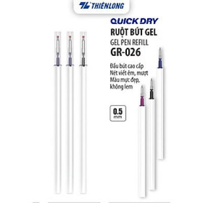 Túi 02 Ruột bút gel Quick Dry Thiên Long Officemate GR-026