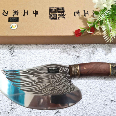 DAO BẾP - DAO THÁI CẮT HOA VĂN KHÂU ĐỒNG MÃ DT159 NTVN topcomshop vn