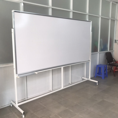 Bảng Di Động 02 Mặt Bút Lông Cao Cấp Bavico Trắng - KT 1,2x2,4m