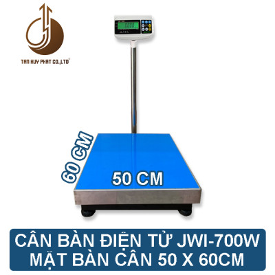 Cân Bàn Điện Tử JWI-700W - Mặt Bàn Cân 500x600MM