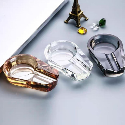 Gạt tàn luxury crystal glass cigar ashtray - gạt tàn tro bụi thủy tinh pha lê phong cách bắc âu cao cấp