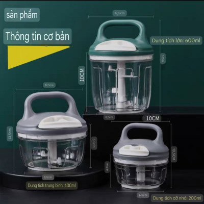 MÁY XAY HÀN QUỐC MINI CẦM TAY ĐA NĂNG , XAY THỊT, RAU CỦ QUẢ,  TỎI ỚT MINI LOẠI TỐT