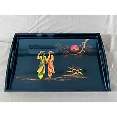 Khay Sơn Mài Cao Cấp – Mã KC18 | Size 35x23x2 cm | Sang Trọng – Tinh Tế