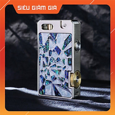 Hột Quẹt Bật Lửa Xăng Đá Chief CF721-BG Mở Nắp Đánh Lửa Tự Động Khảm Xà Cừ Độc Đáo Lạ Mắt
