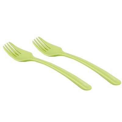 Combo muôi xới cơm chống dính, kháng khuẩn + bộ 2 chiếc dĩa nhựa - nội địa Nhật Bản ( giao màu ngẫu nhiên )